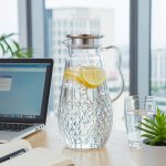 BY-9197A unbreakable PC full-handle water pitcher (steel) - in an office meeting room