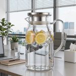 BY-9198C unbreakable PC full-handle water pitcher (steel) - in an office meeting room