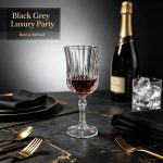 detail BY 6631 elsjoy acrylic diamond wine glass clear transparent goblet party wedding bar serving scene 7