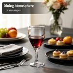 detail BY 8008 elsjoy acrylic wine goblet black grey premium texture 4