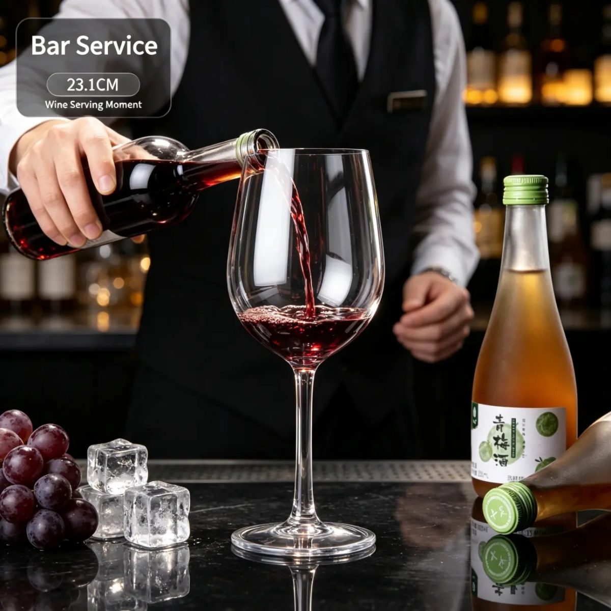 BY-9911B PC wine goblet in wedding reception service