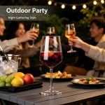 detail BY 9911C elsjoy acrylic wine goblet 572ml clear transparent glass party wedding bar serving scene 3