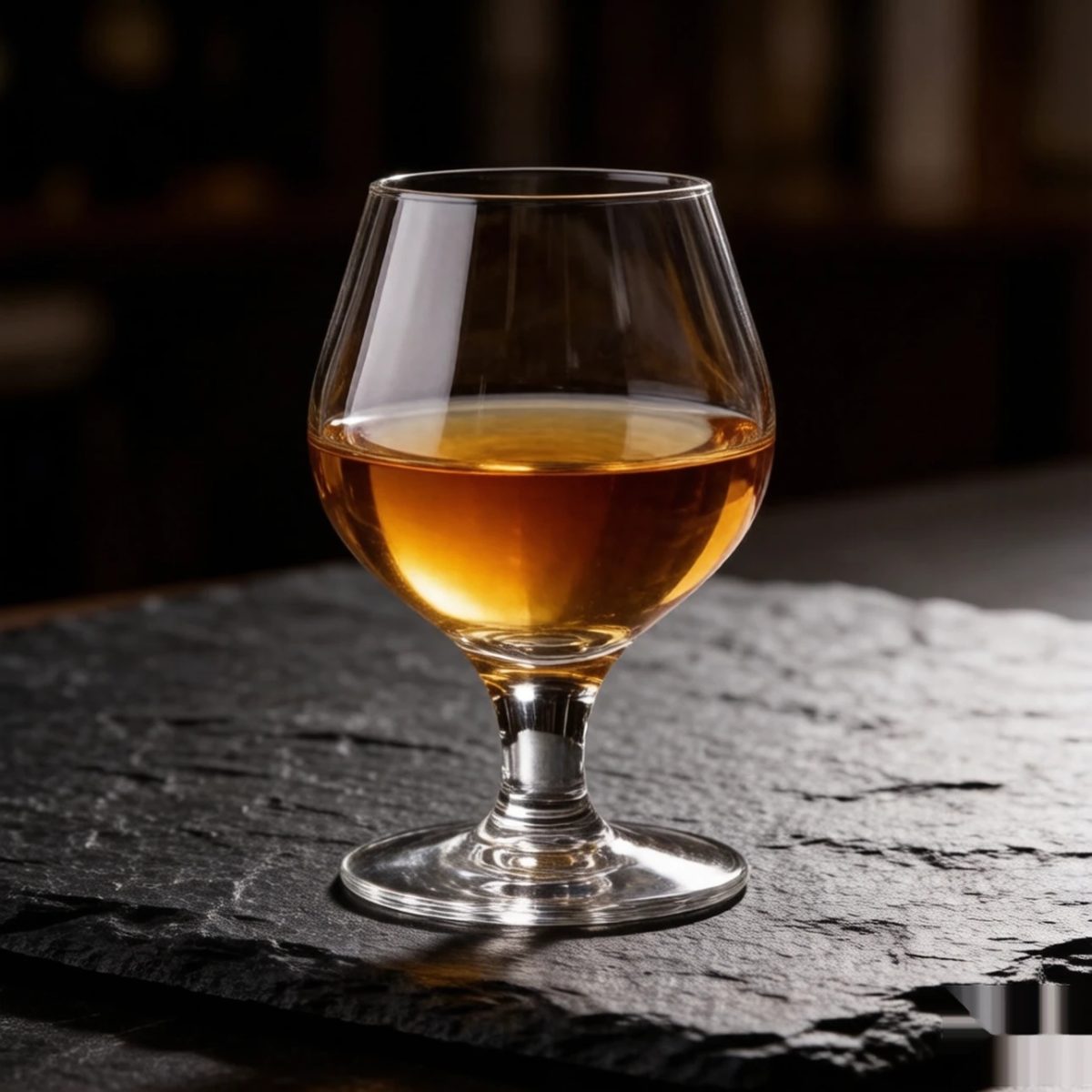 BY-9912D PC brandy snifter in premium black & grey texture