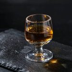 detail BY 9912H elsjoy acrylic cordial glass 50ml clear transparent glass black grey premium texture 1