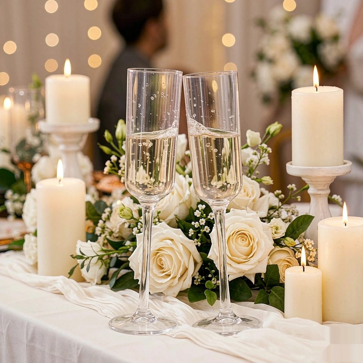 BY-9913A PC champagne flute in wedding toast service
