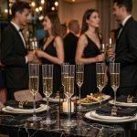 detail BY 9914A elsjoy acrylic champagne flute 110ml clear transparent glass luxury party 7
