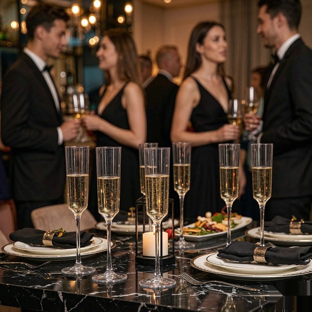 BY-9914A PC champagne flute in luxury party service
