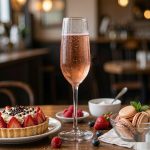 detail BY 9914B elsjoy acrylic champagne flute 210ml clear transparent glass dessert table scene 11