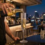 detail BY 9915 elsjoy acrylic champagne flute 160ml clear transparent glass home bar scene 10