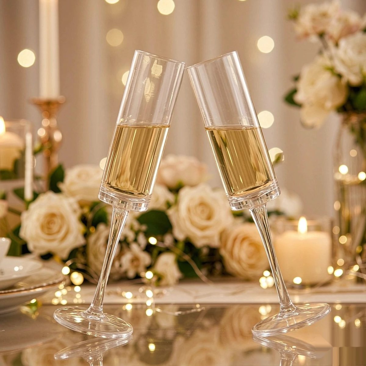 BY-9915 PC champagne flute in wedding toast service