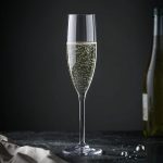 detail BY 9916 elsjoy acrylic champagne flute 180ml clear transparent glass black grey premium texture 1