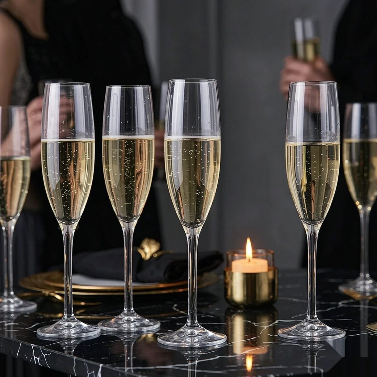 BY-9916 PC champagne flute in luxury party service