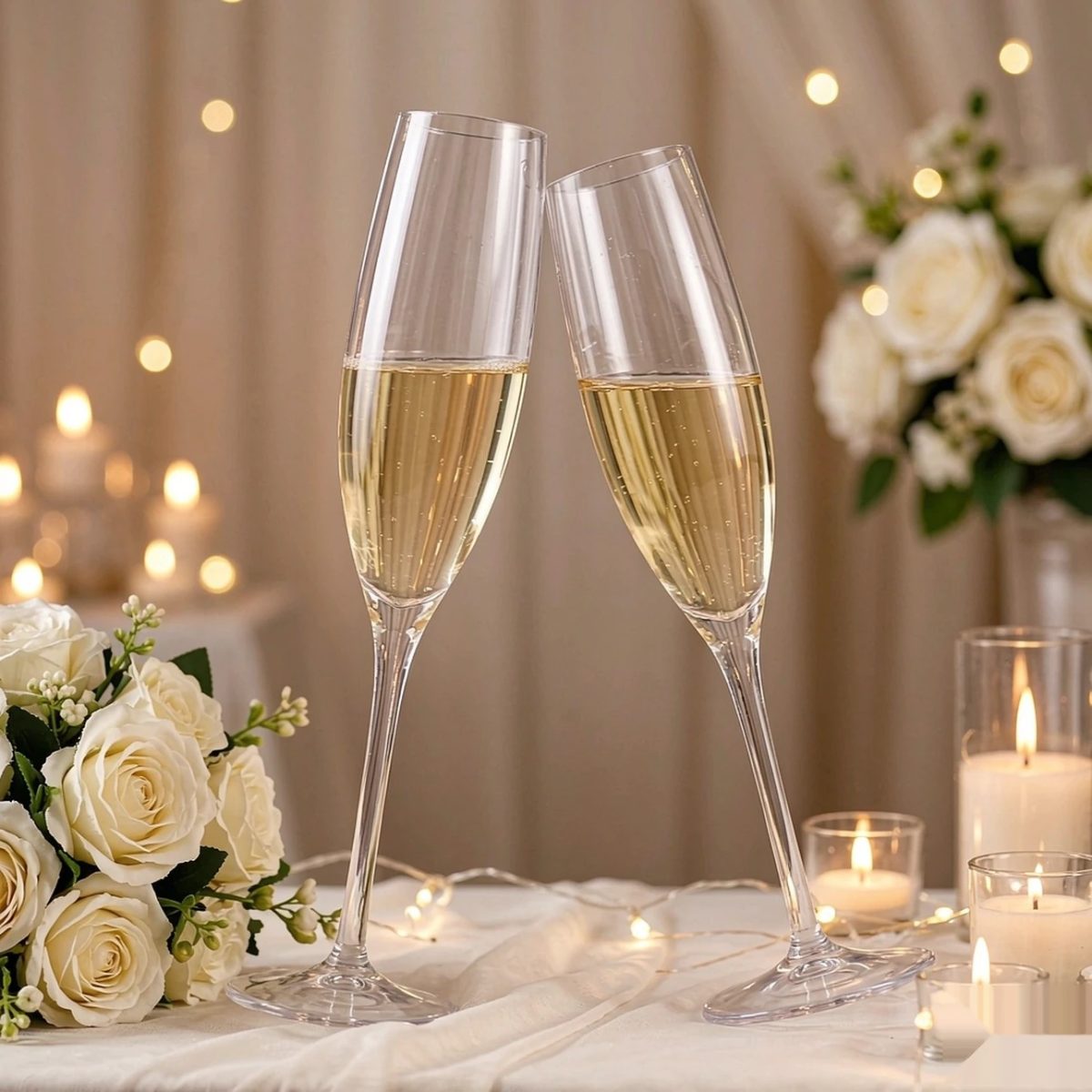 BY-9916 PC champagne flute in wedding toast service
