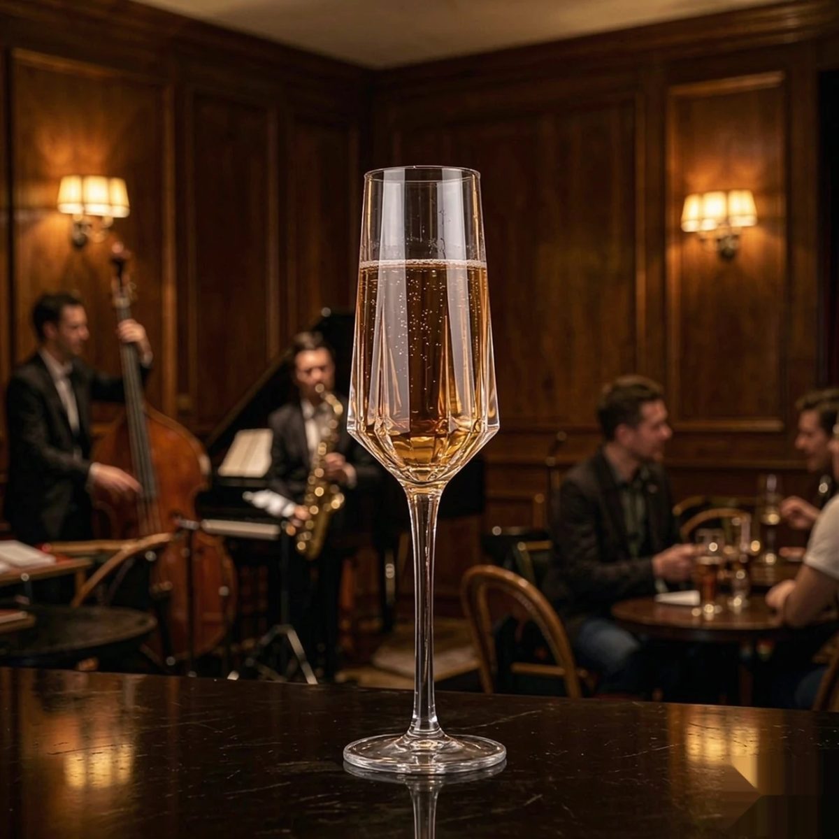 BY-9917 PC diamond-cut goblet in jazz lounge service