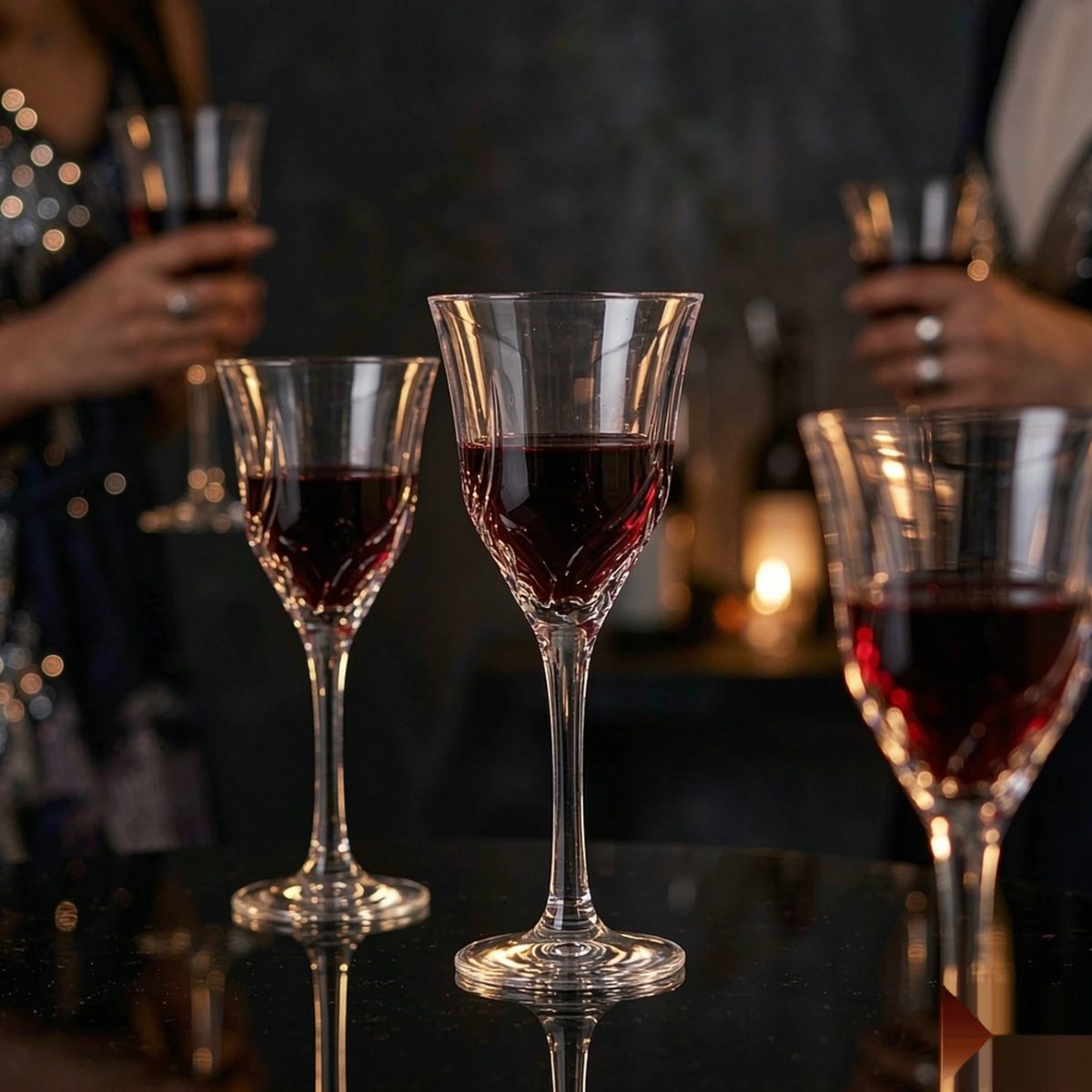 BY-9918-1 Acrylic wine goblet in luxury party service