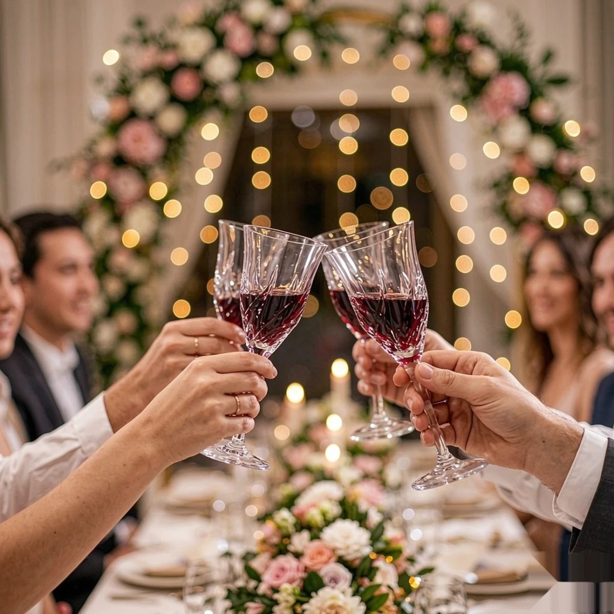 BY-9918-2 Acrylic wine goblet in wedding toast service