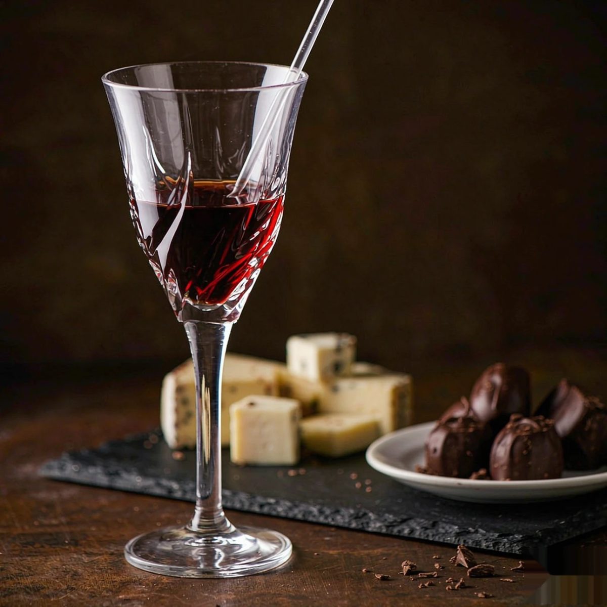 BY-9918-2 Acrylic wine goblet in dessert pairing