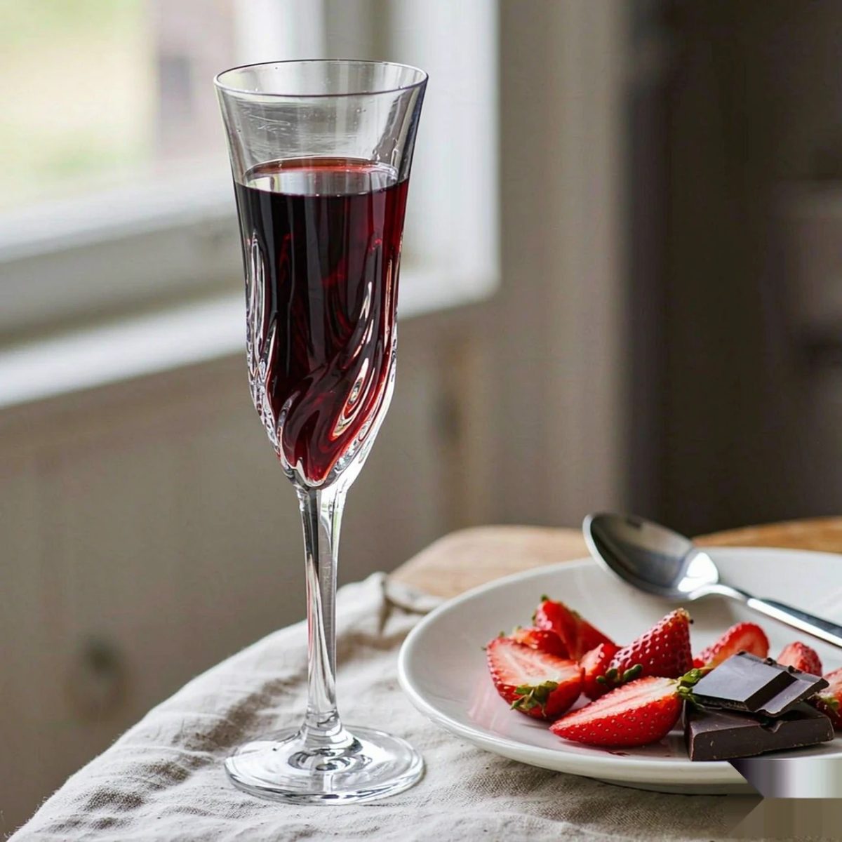 BY-9918-3 Acrylic wine goblet in dessert pairing