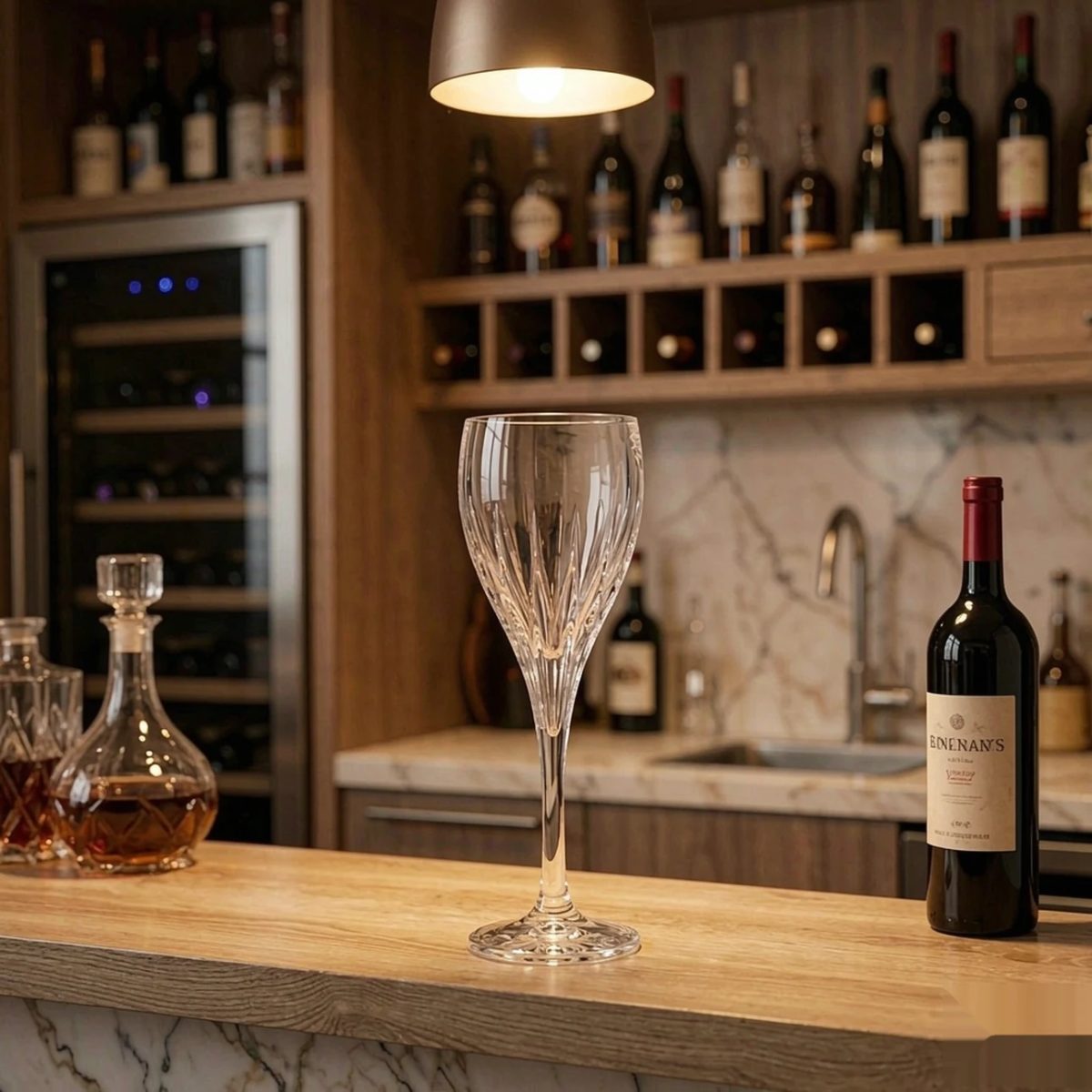 BY-9919-1 Acrylic wine goblet in home bar at-home serving