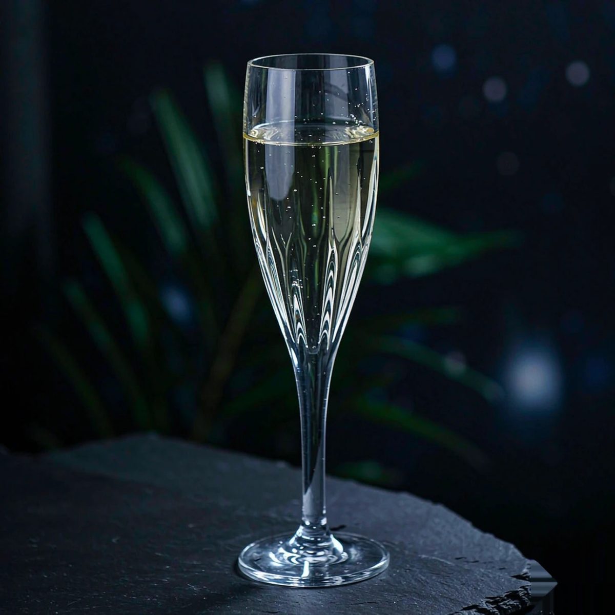 BY-9919-3 Acrylic wine goblet in premium black & grey texture