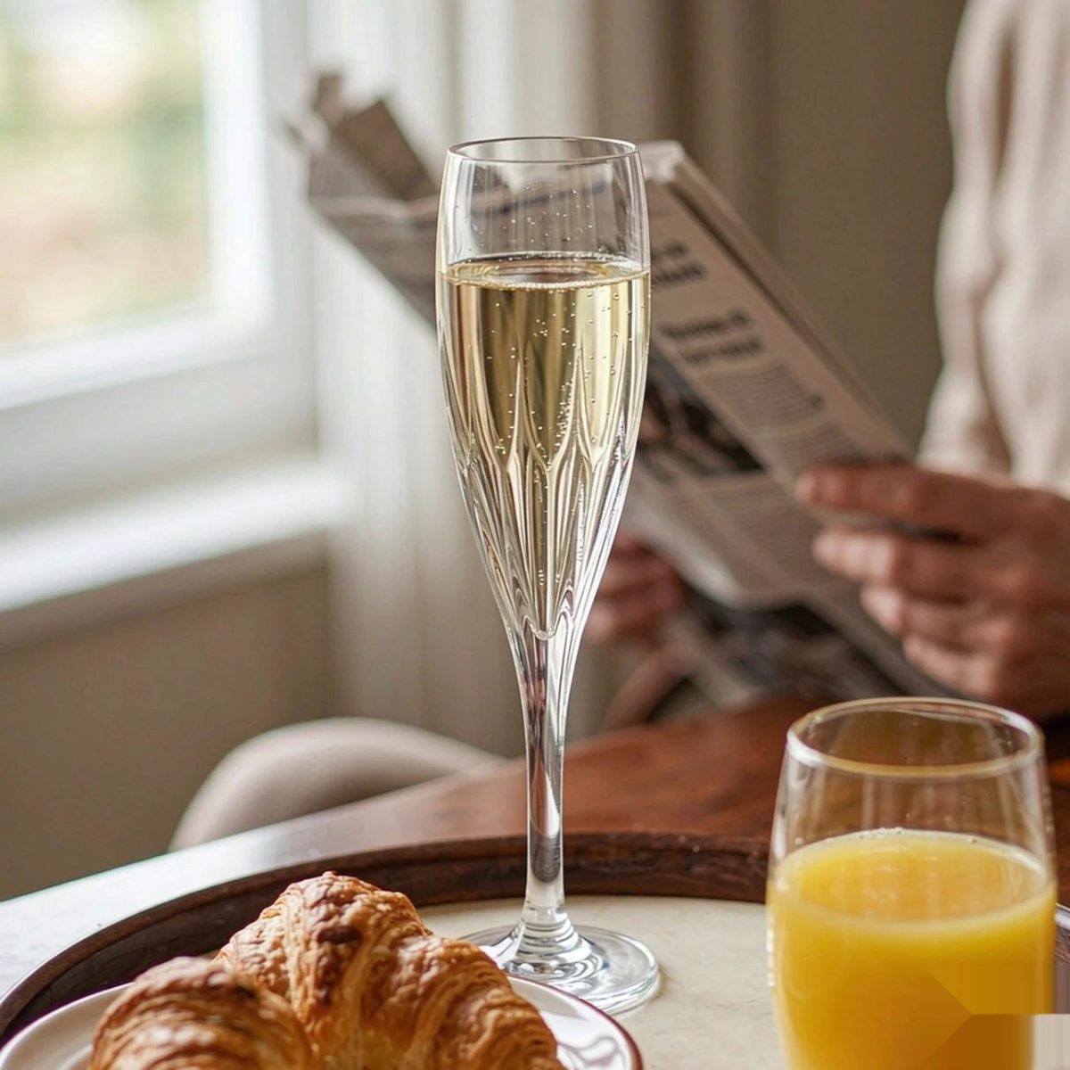 BY-9919-3 Acrylic wine goblet in champagne breakfast