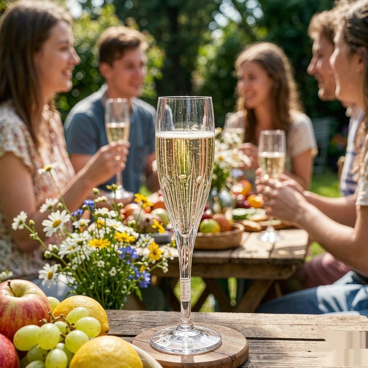 BY-9919-3 Acrylic wine goblet in outdoor gathering