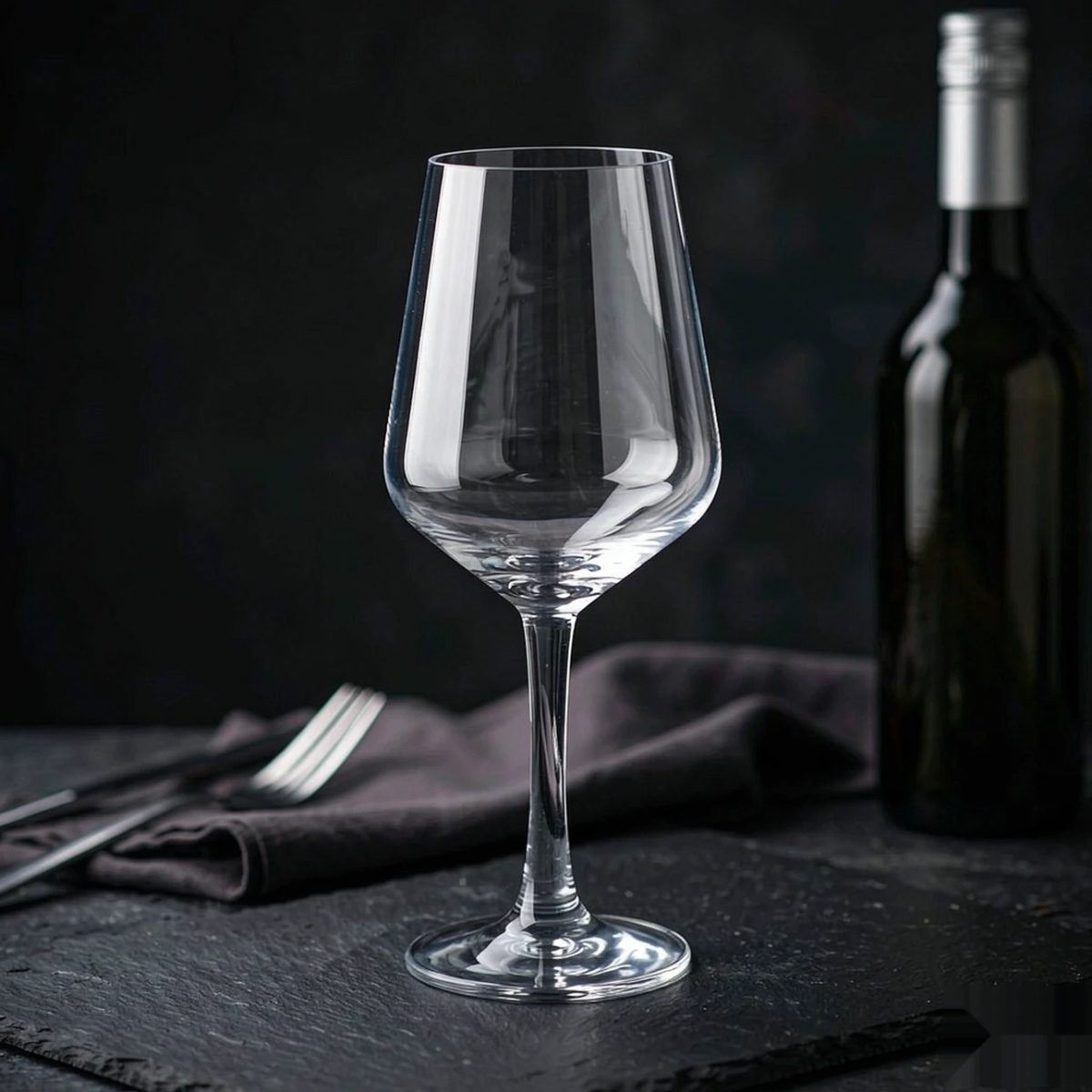 BY-9920B PC wine goblet in premium black & grey texture