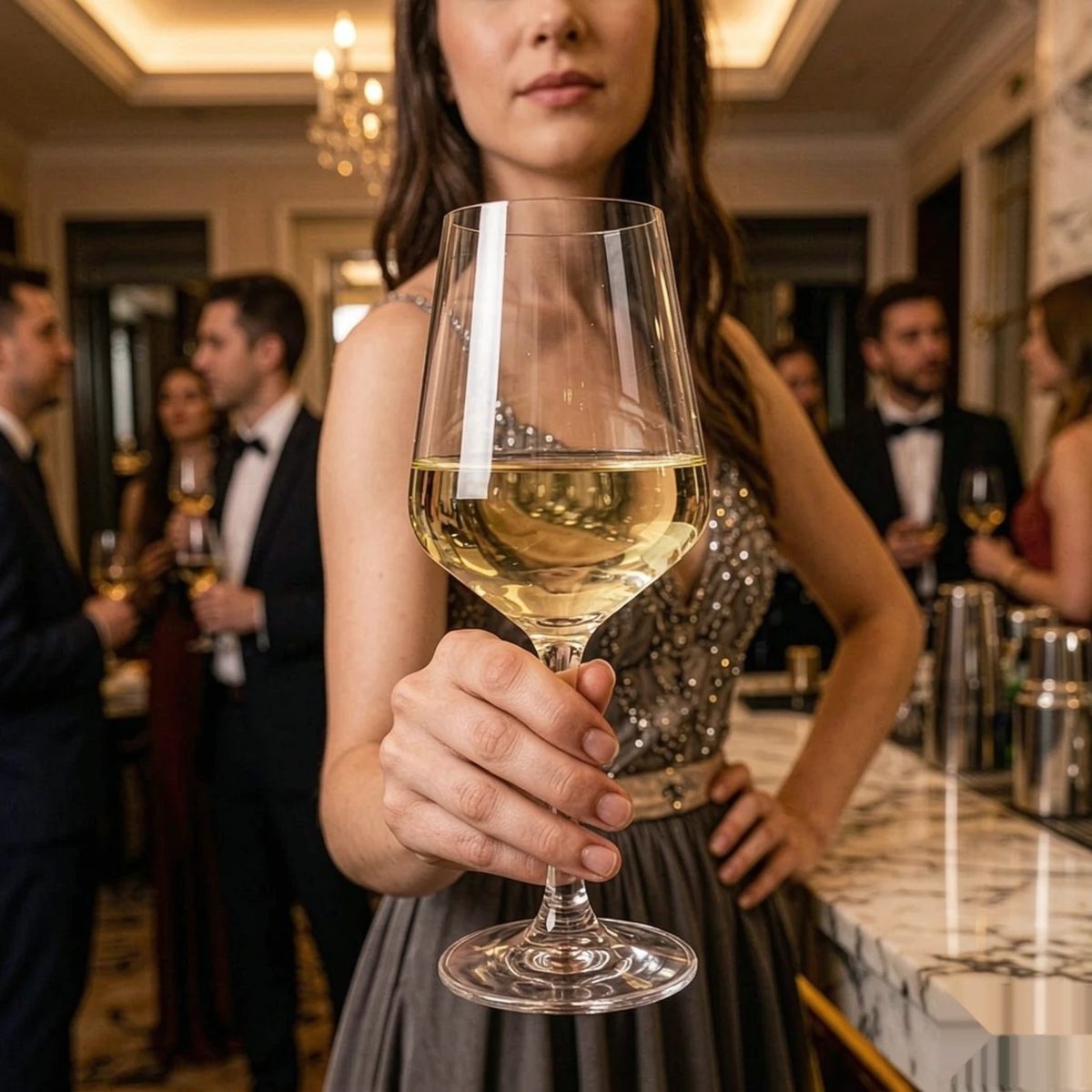 BY-9920B PC wine goblet in cocktail reception