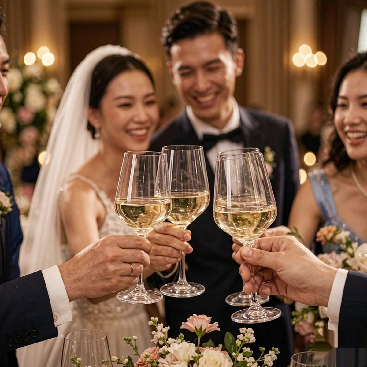 BY-9920B PC wine goblet in wedding toast service