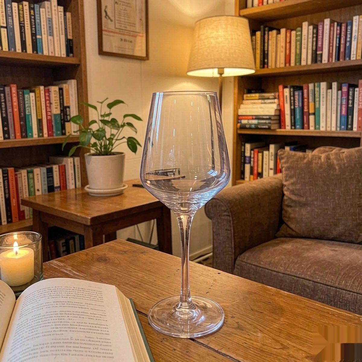 BY-9920E PC wine goblet in book cafe service