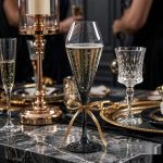detail BY 9921B elsjoy acrylic champagne glass clear transparent glass luxury party 7