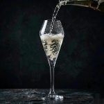 detail BY 9921B elsjoy acrylic champagne glass clear transparent glass pouring dynamic 6
