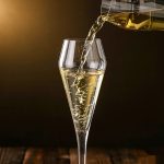 detail BY 9921C elsjoy acrylic champagne glass clear transparent glass pouring dynamic 6