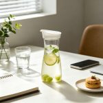 BY-9171 unbreakable PC juice pitcher (tea) - in use for tea at the office