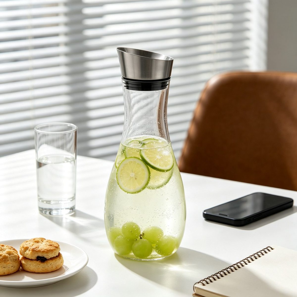 BY-9176A unbreakable PC juice pitcher (tea) - in use for tea at the office