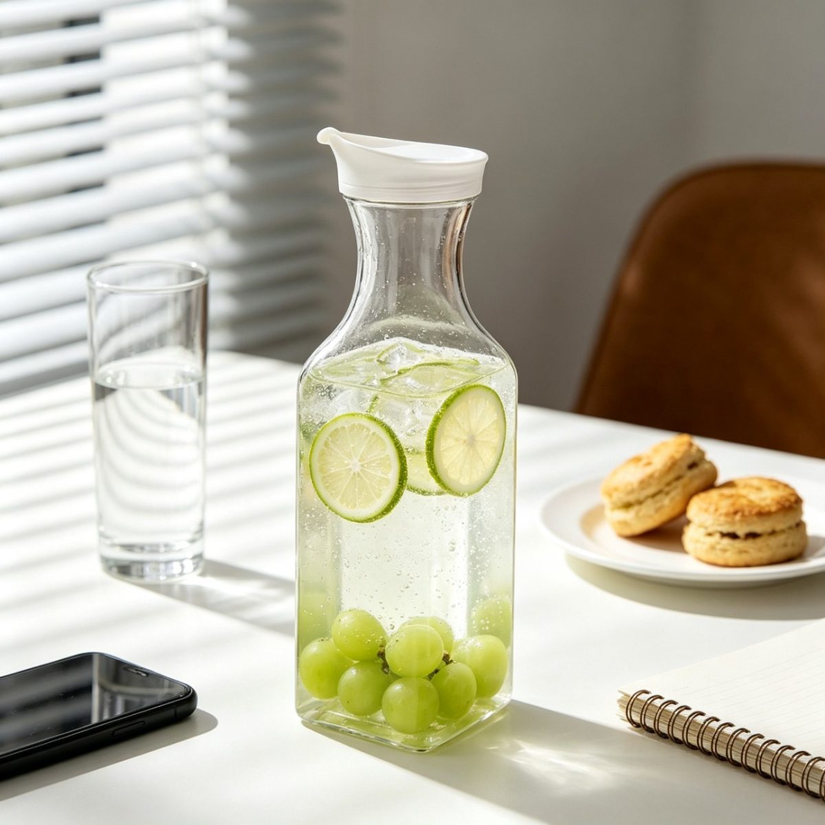 BY-9177A unbreakable PC juice pitcher (tea) - in use for tea at the office