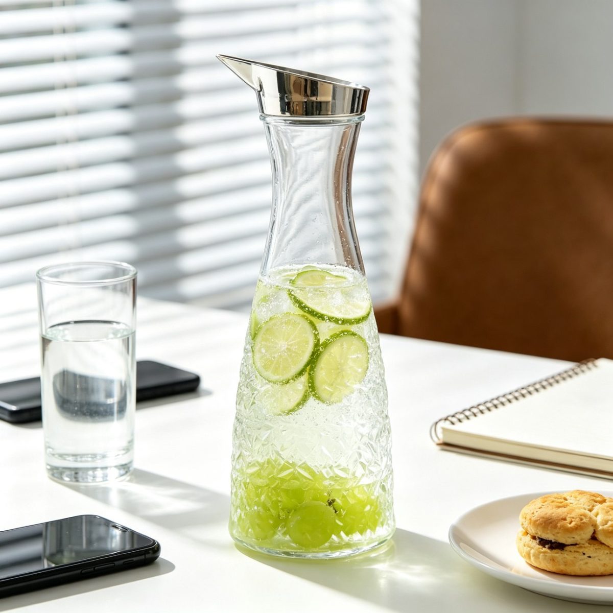 BY-9173B unbreakable PC juice pitcher (tea) - in use for tea at the office