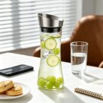 BY-9175B unbreakable PC juice pitcher (tea) - in use for tea at the office