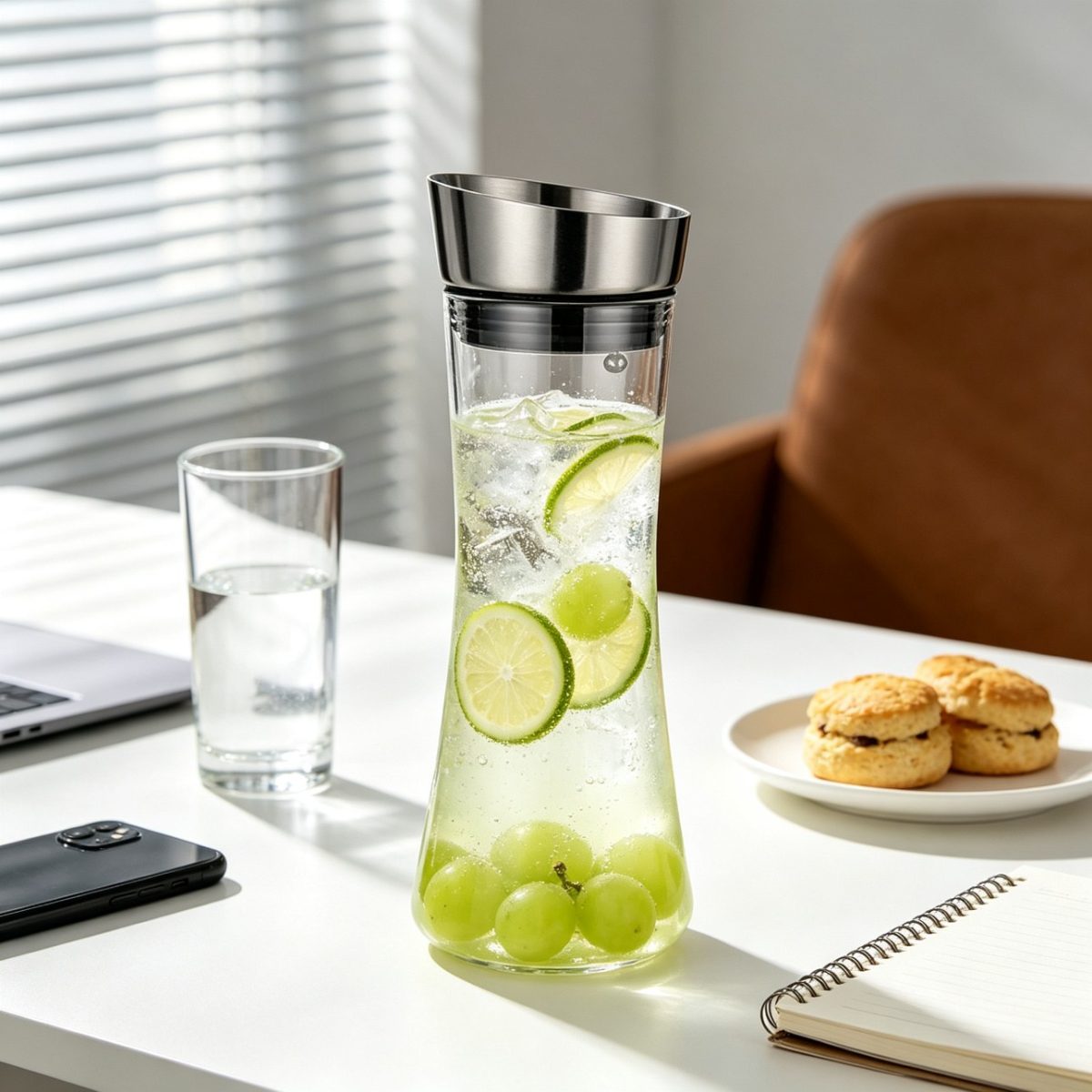 BY-9175C unbreakable PC juice pitcher (tea) - in use for tea at the office
