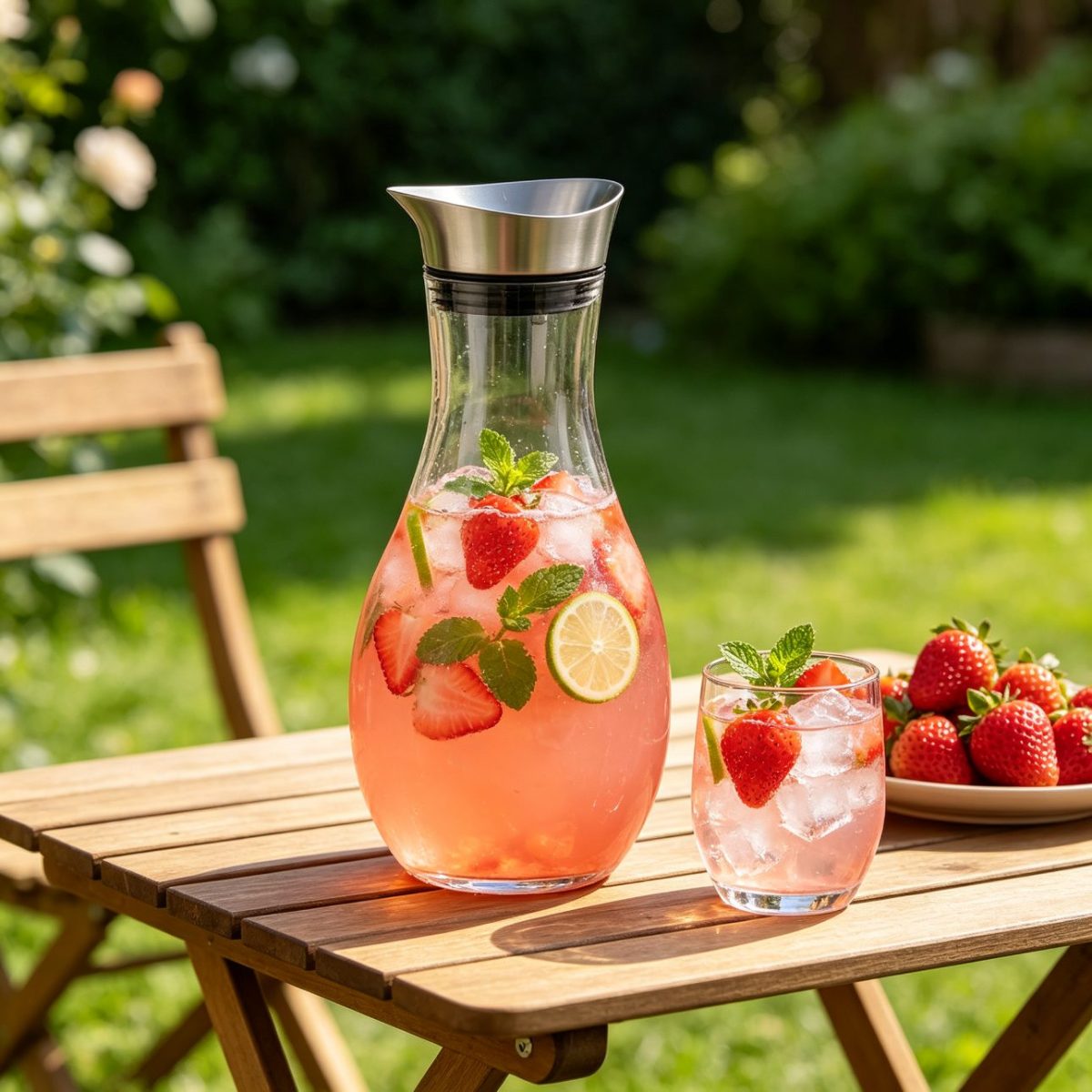 BY-9176A unbreakable PC juice pitcher - serving fruit drinks outdoors