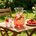 BY-9310B unbreakable PC juice pitcher - serving fruit drinks outdoors