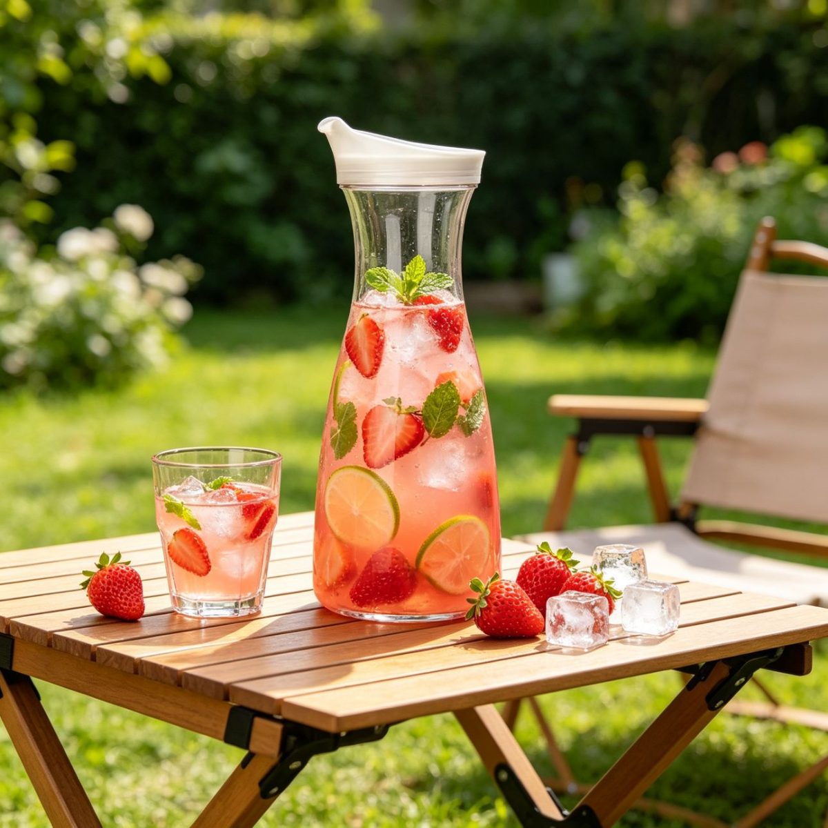 BY-9172 unbreakable PC juice pitcher - serving fruit drinks outdoors