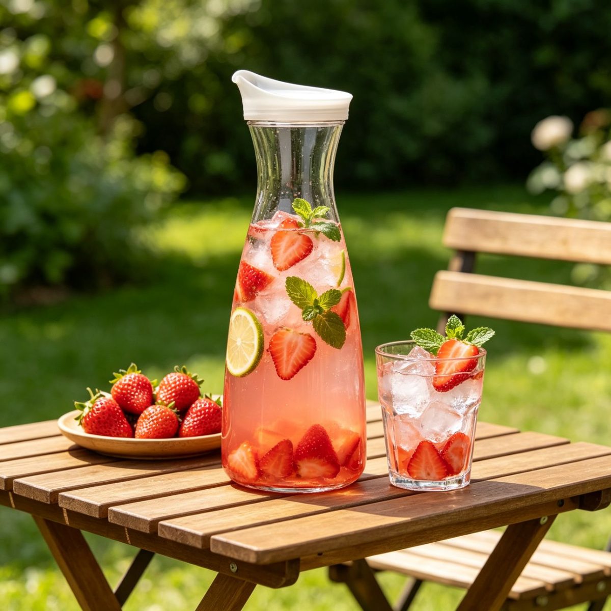BY-9173 unbreakable PC juice pitcher - serving fruit drinks outdoors
