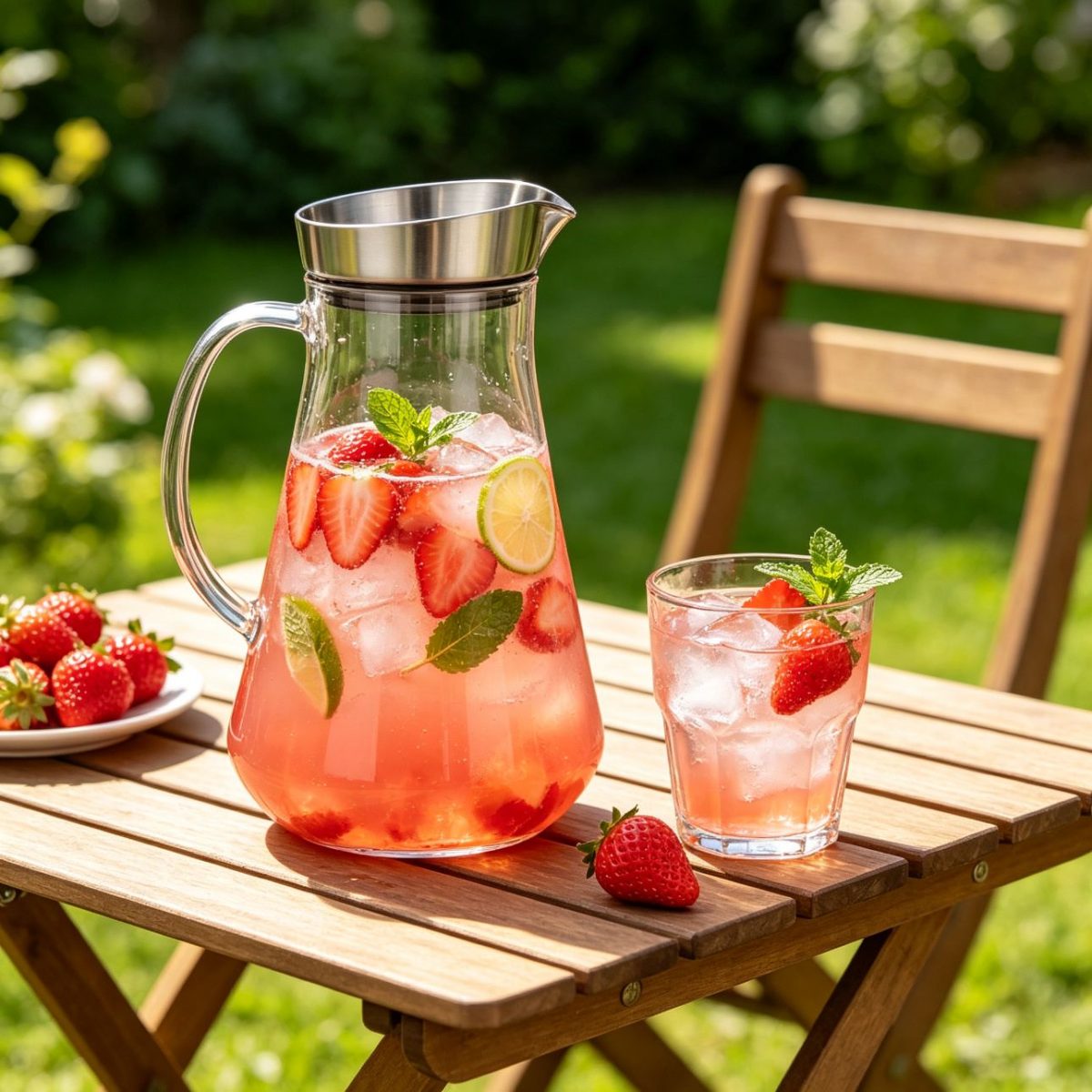 BY-9175C unbreakable PC juice pitcher - serving fruit drinks outdoors