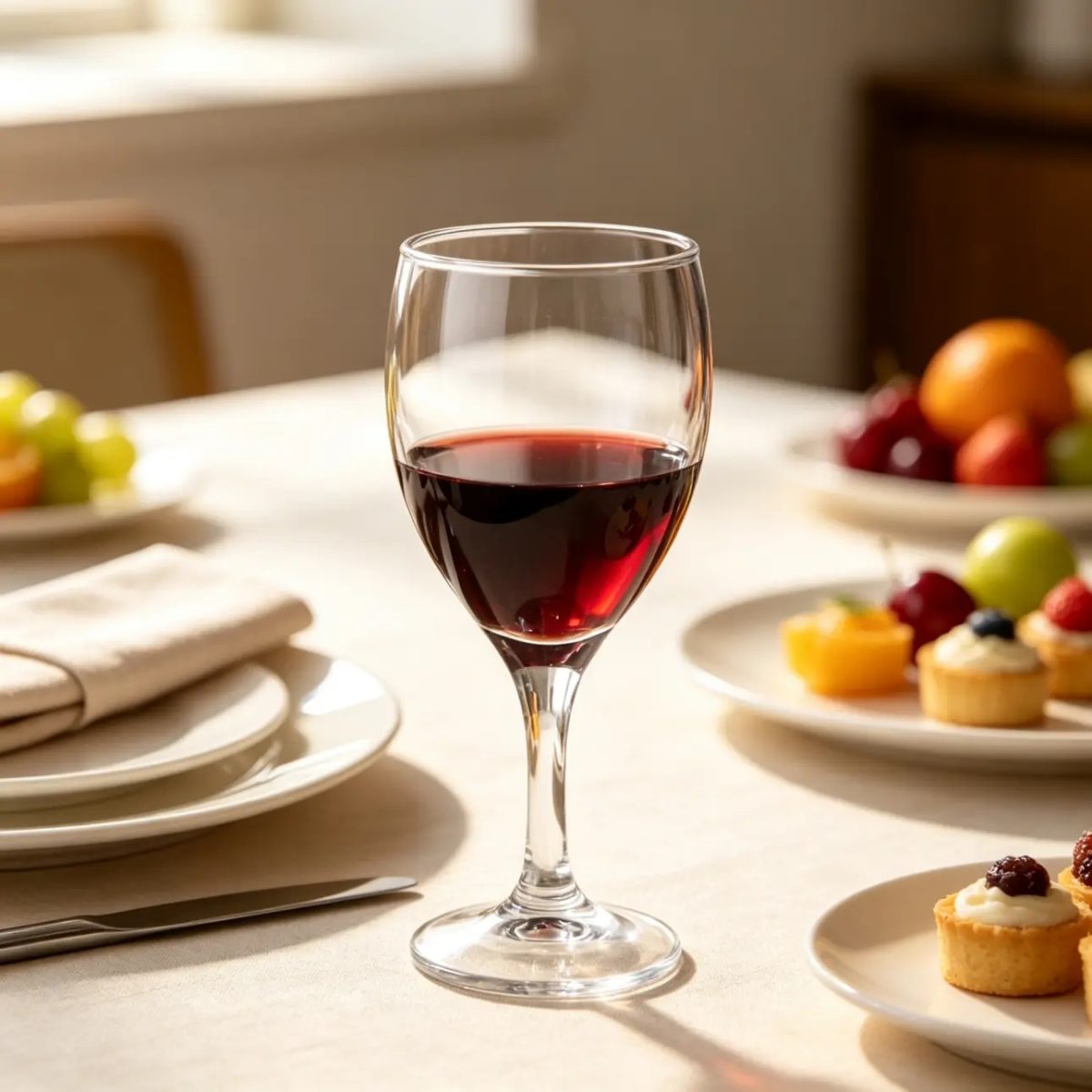 BY-8008 PC wine goblet in studio product display