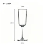 main BY 9911A elsjoy acrylic wine goblet 346ml clear transparent glass party wedding bar display 3