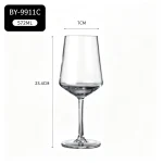 main BY 9911C elsjoy acrylic wine goblet 572ml clear transparent glass party wedding bar display 2