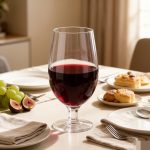main BY 9912B elsjoy acrylic wine goblet 600ml clear transparent glass dining table scene 7