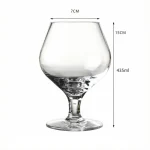 main BY 9912C elsjoy acrylic brandy snifter 435ml clear transparent glass size dimensions 2