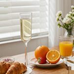 main BY 9913A elsjoy acrylic champagne flute 170ml clear transparent glass dining table scene 7
